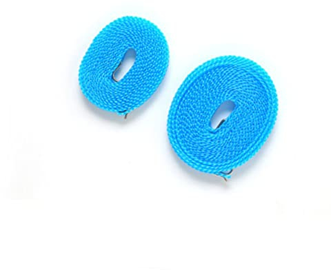 MAGICLULU Tendedero Portátil Antideslizante de 5 Metros Cuerda de Nylon Pa Resistente al Agua y No Fácil de Romper para Uso en Hogar y Actividades al Aire Libre Color Aleatorio