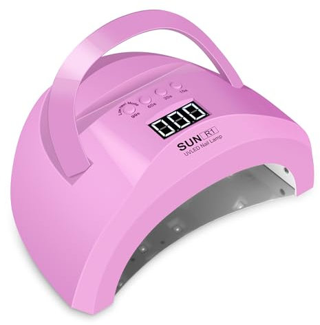 Cheerhom Lampada UV per unghie in gel, 288 W, professionale per unghie UV per smalto con 4 timer, display LCD e sensore automatico per unghie delle dita e per tutti gli smalti in gel