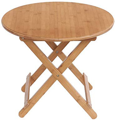 UYDJAKX Klapptisch, runder Tisch, Teetisch, Couchtisch, Laptopständer, Campingtisch, Wohnzimmertische, Esstische für draußen, Teetisch (Größe: 80 x 80 cm) Star of Light
