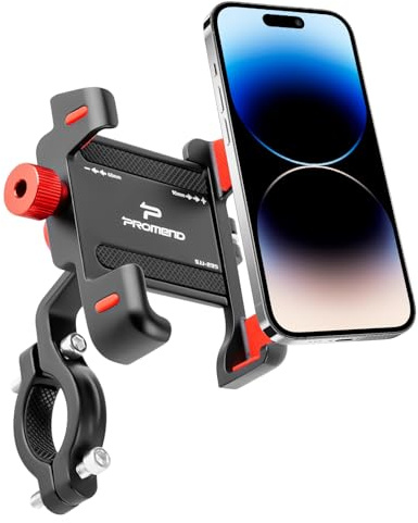 Gdraco Support de téléphone portable pour vélo rotatif à 360 ° - Universel - Silencieux - Anti-shake - Protection complète - Pour smartphone de 4,7 à 6,8