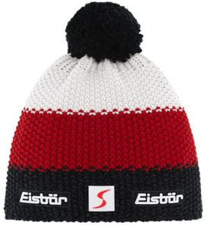 Eisbär Mütze Star Pompon Ski Austria Kids Mehrfarbig Kindermütze warm | Warme Strickmütze, Wollmütze, Grobstrick, Pudelmütze, Merinomütze, gefüttert, warm, weich, hautfreundlich, atmungsaktiv