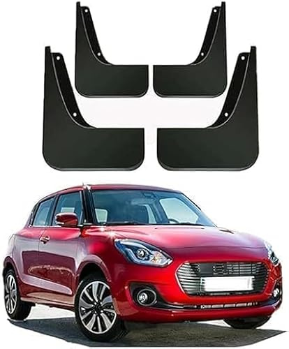MWWYSF 4 Pezzi Paraspruzzi Auto, per Suzuki Swift VI (Facelift 2020) 2020-2023 Parafanghi Anteriore e Posteriore