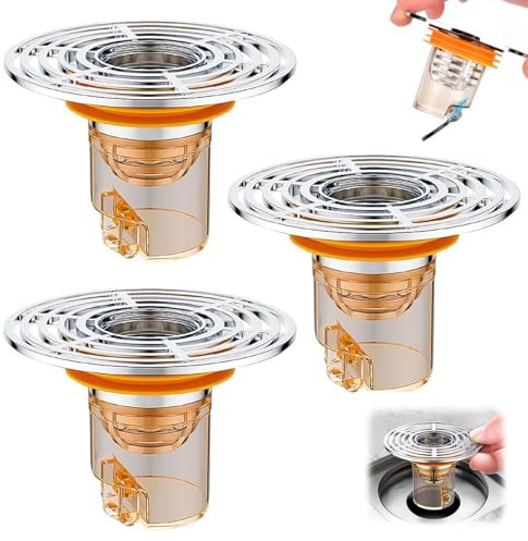 VIDSTW 3 Stück Geruchsverschluss Dusche 32-42 mm Universeller