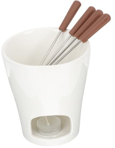 Cabilock Juego de Mini Fondue de Chocolate Y Queso Blando Taza para Fondue de Queso
