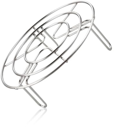 Lotsdonxia Grille de friteuse ronde en acier inoxydable multifonction pour cuisson à la vapeur, cuisson et refroidissement (15 cm)