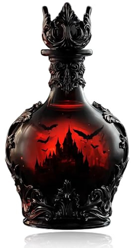 Whisky Carafe Gift for Men Halloween Skull Decanter - Classic Glass Carafe for Whiskey, Whisky Carafe - Whisky Bottle Valentine's Day, Father's Day, Birthday (Whiskey Bottle)
