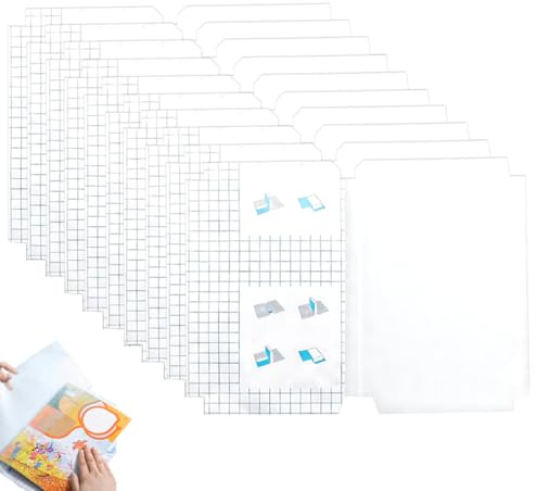 KEPYATI 10 Stück 16K Heftumschläge Transparent, 19.5X 26Cm Klares Heft-Hüllen Heftumschläge, Einstellbar Heftschoner Für Schule Büro Hefthüllen (16K/B5)