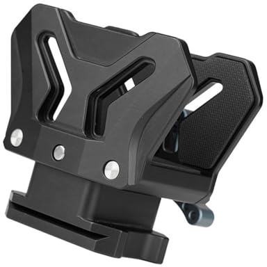 Adaptador de trípode ajustable de aleación de aluminio para compatibilidad segura con múltiples dispositivos, diseño ligero, accesorio de fotografía, vídeo, adaptador de abrazadera de trípode de