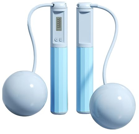 Springseil mit Zähler, schnurloses Fitnessgerät, Fitness-Springseil mit Zähler, für Damen, Herren, Kinder, Erwachsene, Workout, Zuhause, Fitness