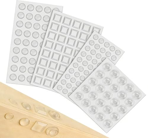 165 Pack Adhesive Furniture Bumpers,Clear Rubber Bumper Pads