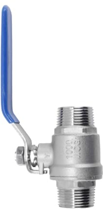 Voyoo 3 / 4 Zoll Edelstahl 304 Kugelhahn, NPT 3 / 4 Zoll DN20 Außengewinde Manueller schwimmender Kugelhahn für Wasserrohrsteuerung