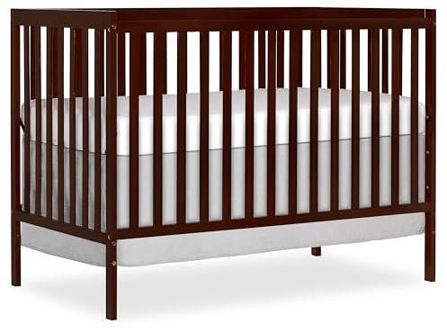 Dream On Me Synergy 5-in-1 Crib, Toddler Bed in Espresso