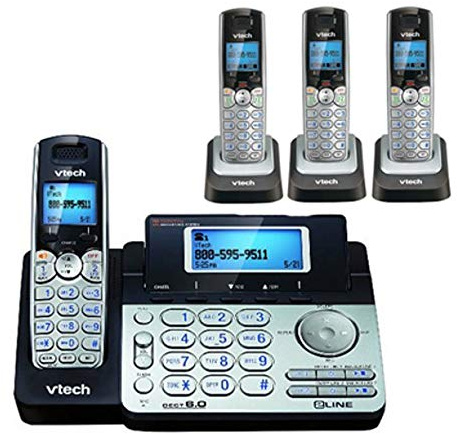 Vtech DS6151 Base with 3 Additional DS6101 Cordless Handsets Bundle