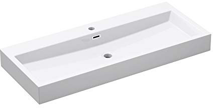 Sogood Lavabo a poser evier fonte minerale colossum 06-1000 100 x 42 x 10cm