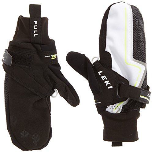 LEKI Handschuhe Nordic Cruise Shark Lady Mitten, Black-White-Yellow, 7