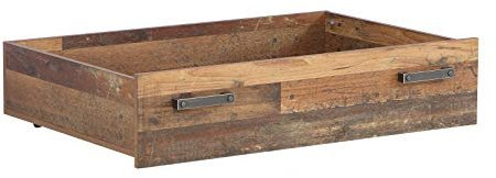 FORTE Clif BettSchublade, Holzwerkstoff, Old – Wood Vintage, 104,1 x 24 x 67,4 cm