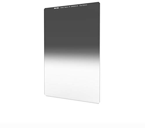 NiSi Filtre Dégradé GND8 0.9 (3 Stops) Hard 75x100mm, Revêtement Nano Technologie, Traitement IR, Verre Optique