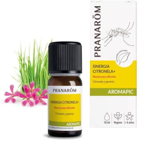 PRANAROM - Aromapic - Spray Cuerpo Citronela+ Bio - Natural y Bio - Prevención de Picaduras Natural - Aplicación Fácil - Mosquitos e Insectos – 10ml