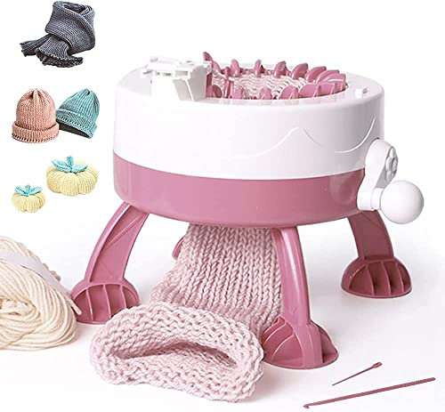 Strickmaschine, Smart Weaving Knitting Board Rotating Double Knitting Machine, 22 Nadeln Stricken Runde Hand Artefakt Wolle Maschine DIY Erwachsene und Kinder