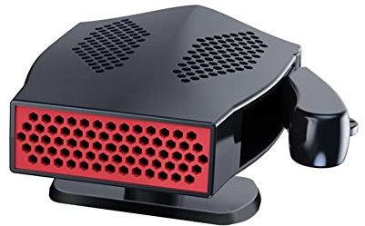 URFEDA Chauffage de Voiture Portable, Dégivreur de Pare-Brise, 12V Chauffage de Voiture Allume Cigare, Chauffage Soufflant 140W, Chauffage Rapide Et Faible Bruit, Radiateurs Soufflants De Bureau