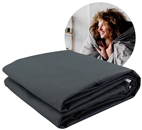 Universal Weighted Blanket Cover with 8 Binders - 100% Cotton - Weighted Blanket Cover - Duvet Cover - Duvet Cover 150x200CM