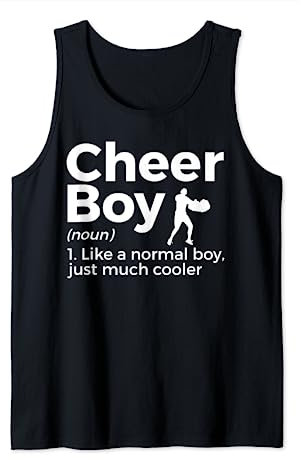 Lustiges Cheerboy-Definition Cheerleading Tank Top