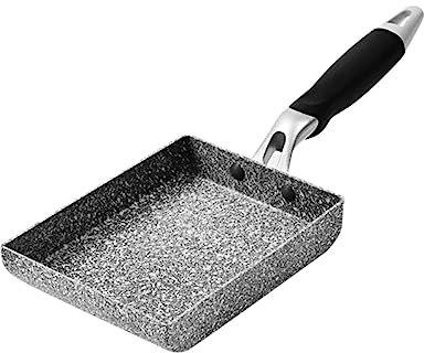 Cabilock Sartén Rectangular Antiadherente Para Omelettes y Pancakes Sartén Para Tamagoyaki Utensilios De Cocina Japoneses Compatible Con Cocinas De Inducción y Estufas Con Revestimiento