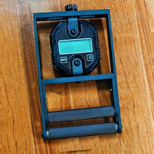 Dynamomètre à main, testeur numérique de force de préhension, acier de construction en carbone, charge maximale 330 lb/150 kg, pour la force d'entraînement musculaire des doigts de l'avant-bras du poi