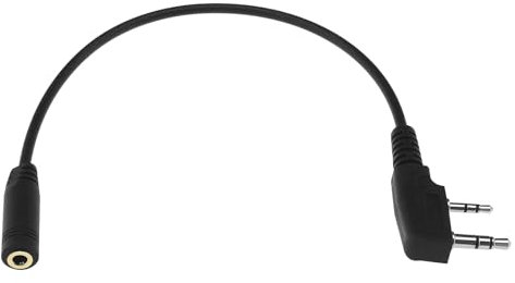 TCK01 - Cable de transferencia para Walkie Talkie para auriculares de teléfono móvil, compatible con Kenwood, cable adaptador de 2 pines, compatible con radios de 2 vías RT21 RT22 RT27