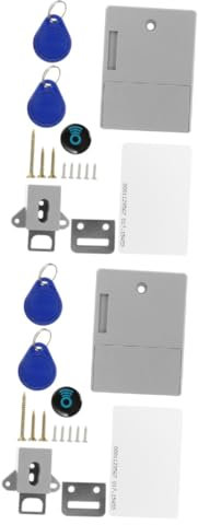 DOITOOL 2stücke Rfid Elektronisches Schloss Für Schränke Unsichtbares Schloss Für Schränke Keine Batterie Erforderlich Sichere Installation Ohne Bohren Für Schutz Von Wertsachen Und