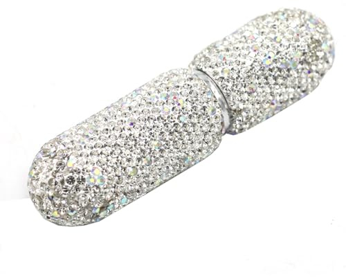 Bestbling Bling Sparkling Rhinestone 6ml Travel Perfume Bottle - Glass Spray Bottle for Cosmetics and Perfume Refill - Aluminum Atomizer Empty Bottle (Silver)
