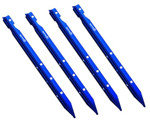 BESPORTBLE Metallpfähle 4 Stück Zeltheringe Aus Metall Zeltzubehör Zur Befestigung des Zeltes Strapazierfähige Zeltheringe Heringe Für Campingzelte Zeltpfähle Zeltspitzen Lipgloss Perlmutt