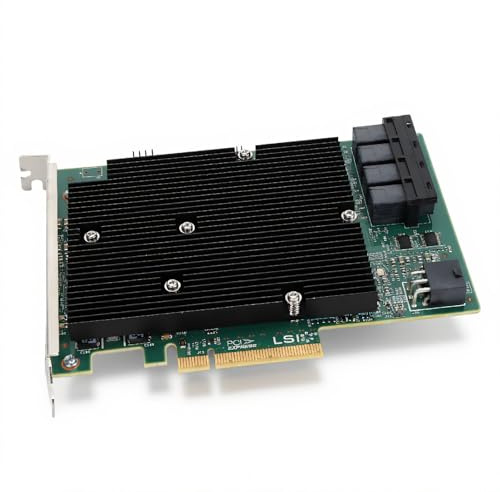 LSI SAS 9300 16I HBA-Karte, 12 Gbit/s Datenübertragung, PCIe 8X, 16 Ports | 16 interne SAS-Ports PCIe 3.0 8X für VMware FreeBSD Server
