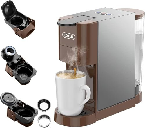 Heightening Espresso 4in1 Coffee Machine for Nespresso Original/Dolce Gusto/Ground Capsule and ESE Coffee Pods,19 Bar Automatic Coffee Machines AC-513H