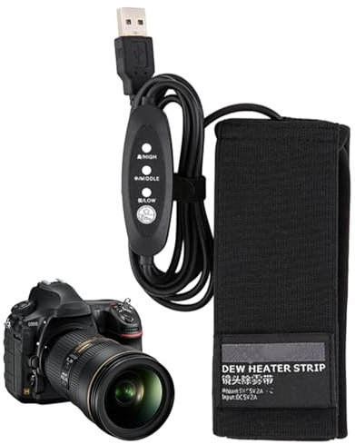 Kameraobjektivwärmer – unverzichtbare Fotoausrüstung, moderne Objektivheizung | USB-betriebener Objektivheizer, wärmer für DSLR- und spiegellose Kameras, verhindert das Beschlagen des Objektivs, perfe