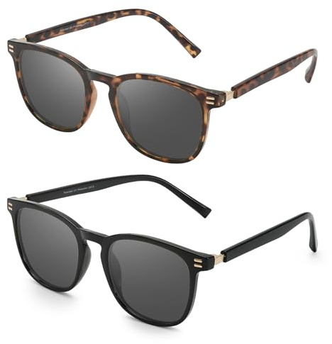 Myiaur 2 Pack Sonnenbrille Damen Polarisierte UV400 Sonnenbrille für Autofahren & Outdoor, Modisches Set mit Blendungsschutz