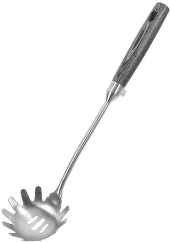 Cabilock Espagueti Servidor Inoxidable Cocina Cucharón Antideslizante De Pasta Utensilio y De Limpiar Para Con y