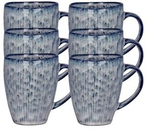 Broste Copenhagen Nordic SEA Becher mit Henkel 0,25 l Set6