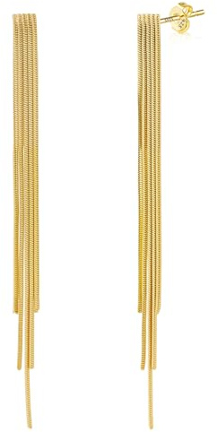 Ohrringe Hängend Damen Gold Silber 925 Lange Leichte Quasten Hängendohrring | KISSPAT Ohrringe Hängend Damen Gold Silber 925 Lange Leichte Quasten Kette Barren Tropfen Perlen Zirkonia Spiral Hypoallergen