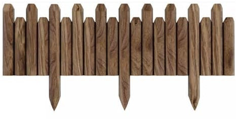 Holzumrandung, freistehender Lattenzaun, glatte Holzdekoration, unterirdische Trennwände für Gemüsehof, Terrasse (L 120 x H 50 cm)