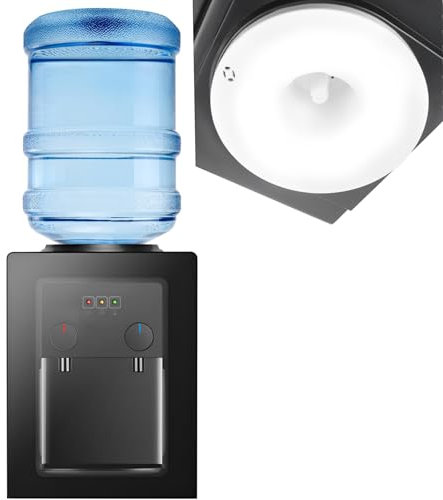 Distributore elettrico di acqua calda e fredda | 95 °C acqua calda e acqua ghiacciata | Attrezzo da tavolo per ufficio/cucina 220 V 550 W contenitore interno in acciaio inox – 10 minuti. Tempo di