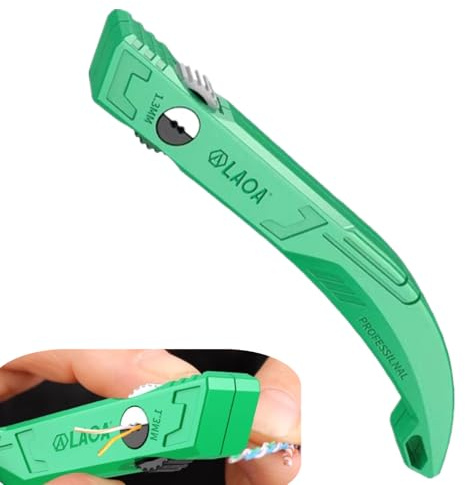 DKJEkdje 1 Pcs Wire Straightener - Ergonomic Handle Network Tool for Cat5/Cat6 Cables, 1.3mm Wire Stripper