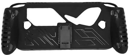 Bewinner Custodia in TPU per Console Portatile da Gioco, ROG Ally & Ally X 7in 2025 Custodia Protettiva in TPU con Cavalletto, Protezione Completa e Dispersione del Calore, Struttura (BLACK)