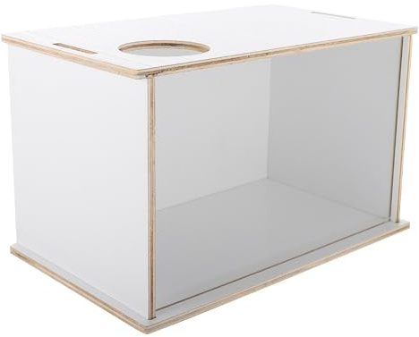 BATHVEVE Multifunktionale Chinchilla Badewanne mit Acryl Sandbad für Hamster und Meerschweinchen Komfortables Bad mit Transparenter Seitenwand für Zuhause