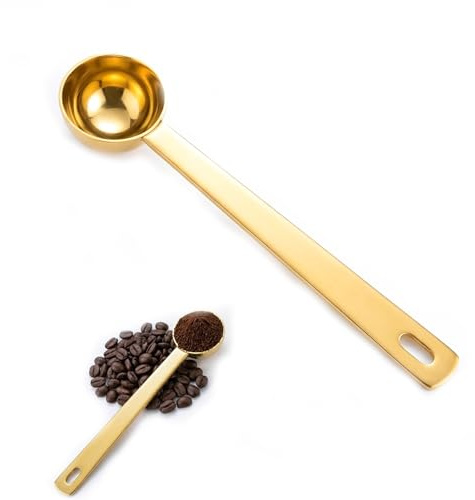 ZhuPu 5ml Scoop, Stainless Steel Spoon for Powder, Long Handle Measuring Scoop for Collagen Creatine Coffee