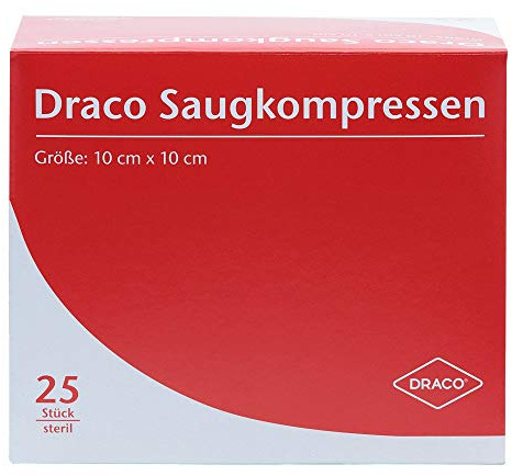 Saugkompressen Steril 10x10 cm Draco