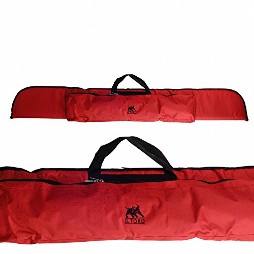 elToro Recurvebogentasche mit aufgesetzter Tasche bis 62 Zoll, rot
