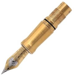 PARKER Nib Section Duofold Centennial Fountain Pen, Metallic - 18k Gold Nib Fine Size