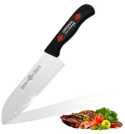 EIKASO 4081631-221 Santokumesser mit Kullen, 16cm Mittel Scharf Klinge, 27cm Länge