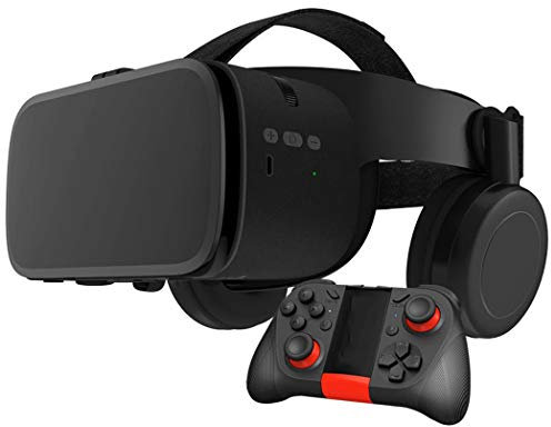 Virtuella 3D VR-glasögon, Bluetooth-kontroller, lämplig för 3D VR-filmer och videospel, allmänna virtual reality-glasögon för barn och vuxna
